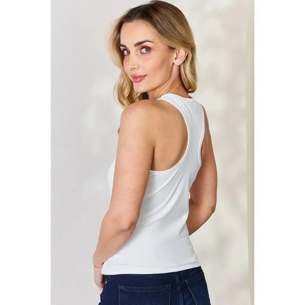 Basic Bae Full Size Round Neck Racerback Tank - Picture 3 of 5